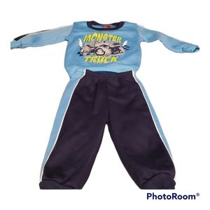Monster Truck Sweat Suit Set, Size 18m